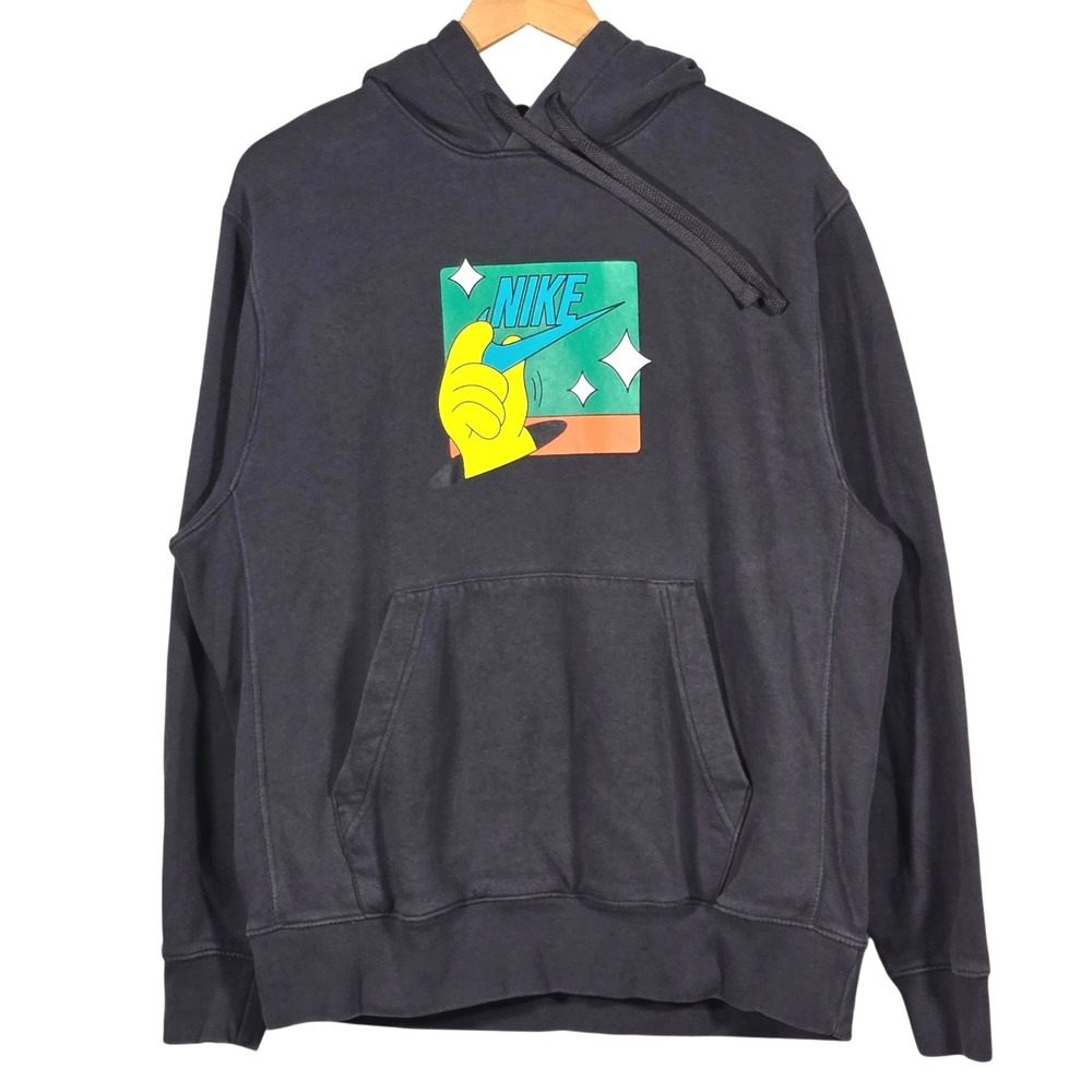 Nike Sportswear NSW Generation Air Pullover Graphic Hoodie Mens Medium Gray
